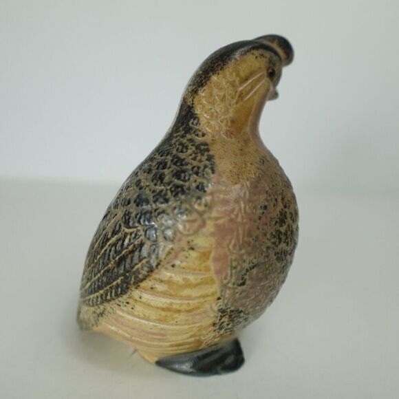 Mother & Baby Quail Figurines Earth Tone Japan - Picture 9 of 11
